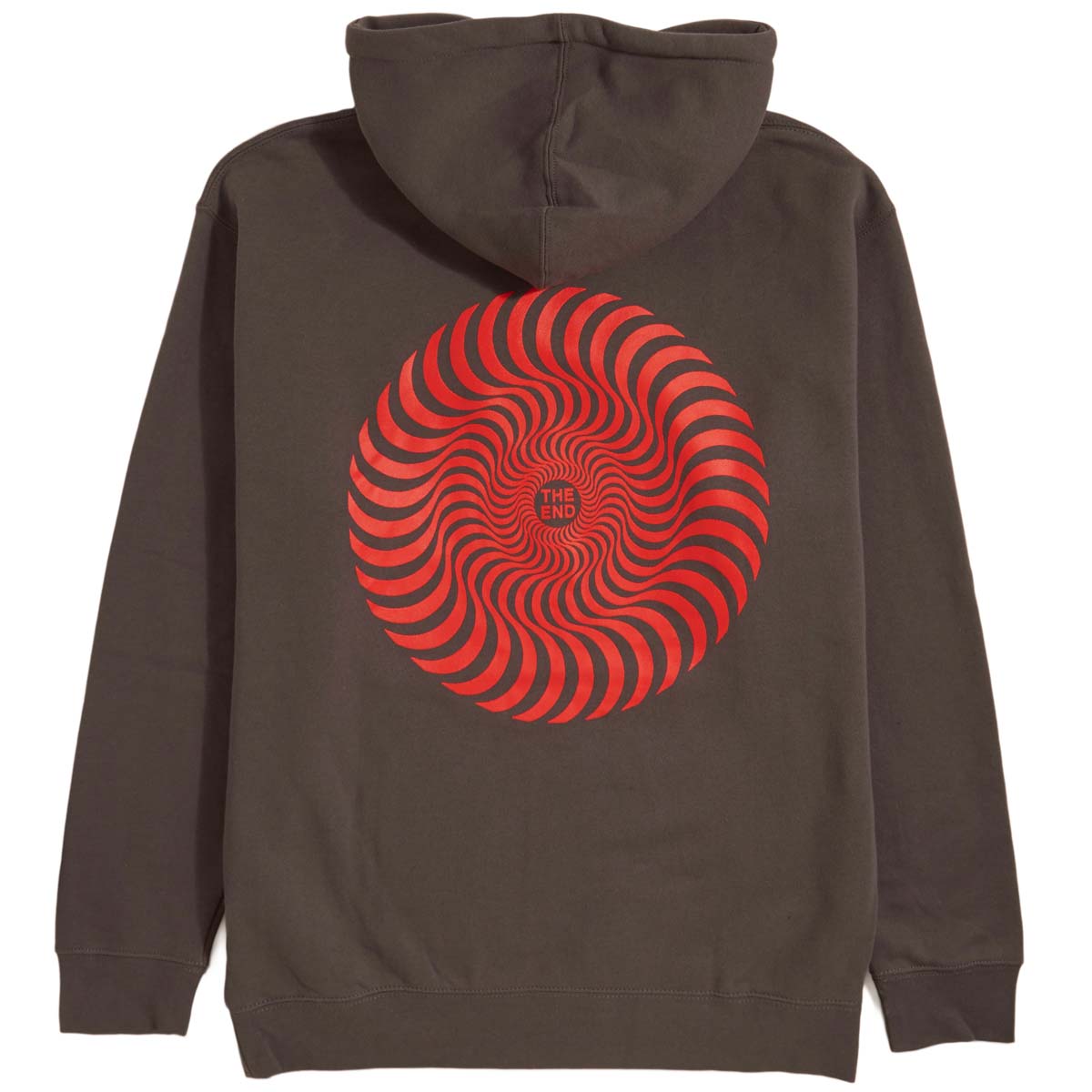 Spitfire Classic Swirl Hoodie - Charcoal/Red image 2