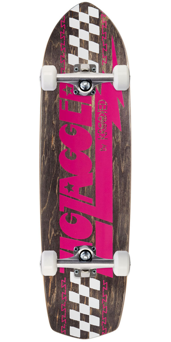 Krooked Zig Zagger Og Graphic Recolor Skateboard Complete - Pink - 8.62