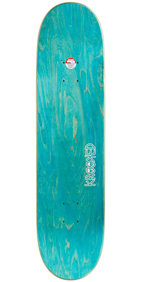 Krooked Manderson Two Face Skateboard Deck - Blue - 8.06