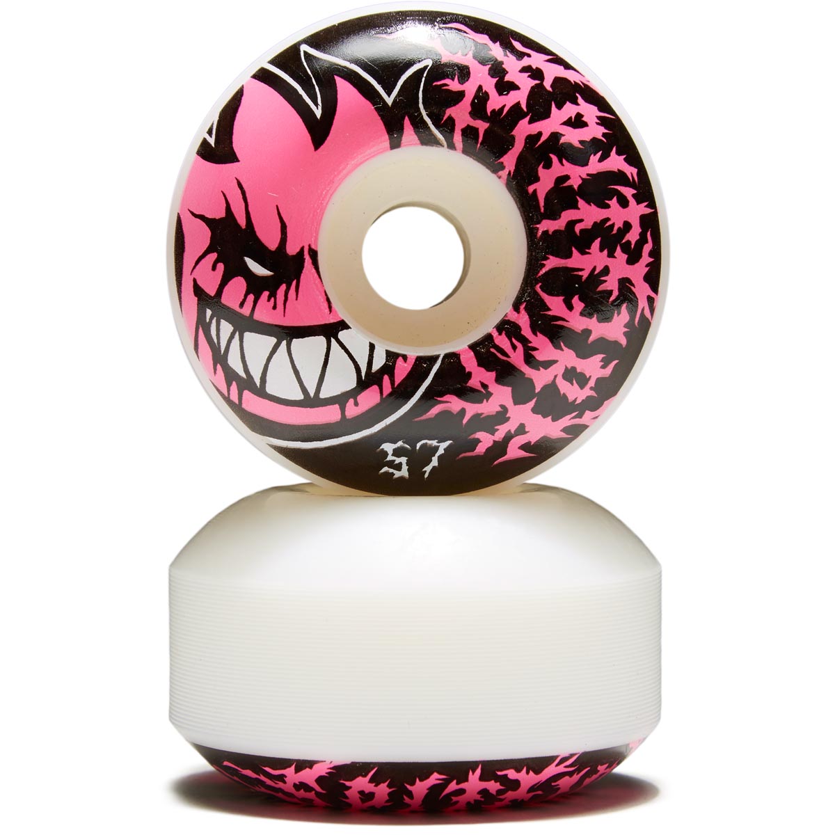 Spitfire Classic Formula Bighead Deathmask Skateboard Wheels - White - 57mm image 2