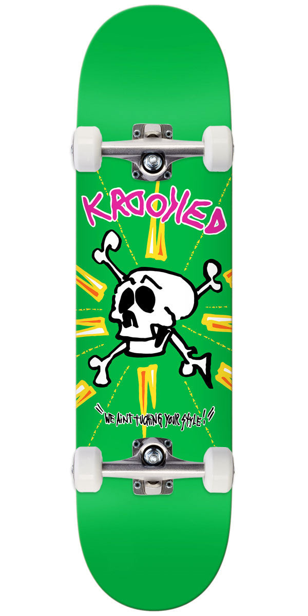 Krooked Style Skateboard Complete - Green - 8.12