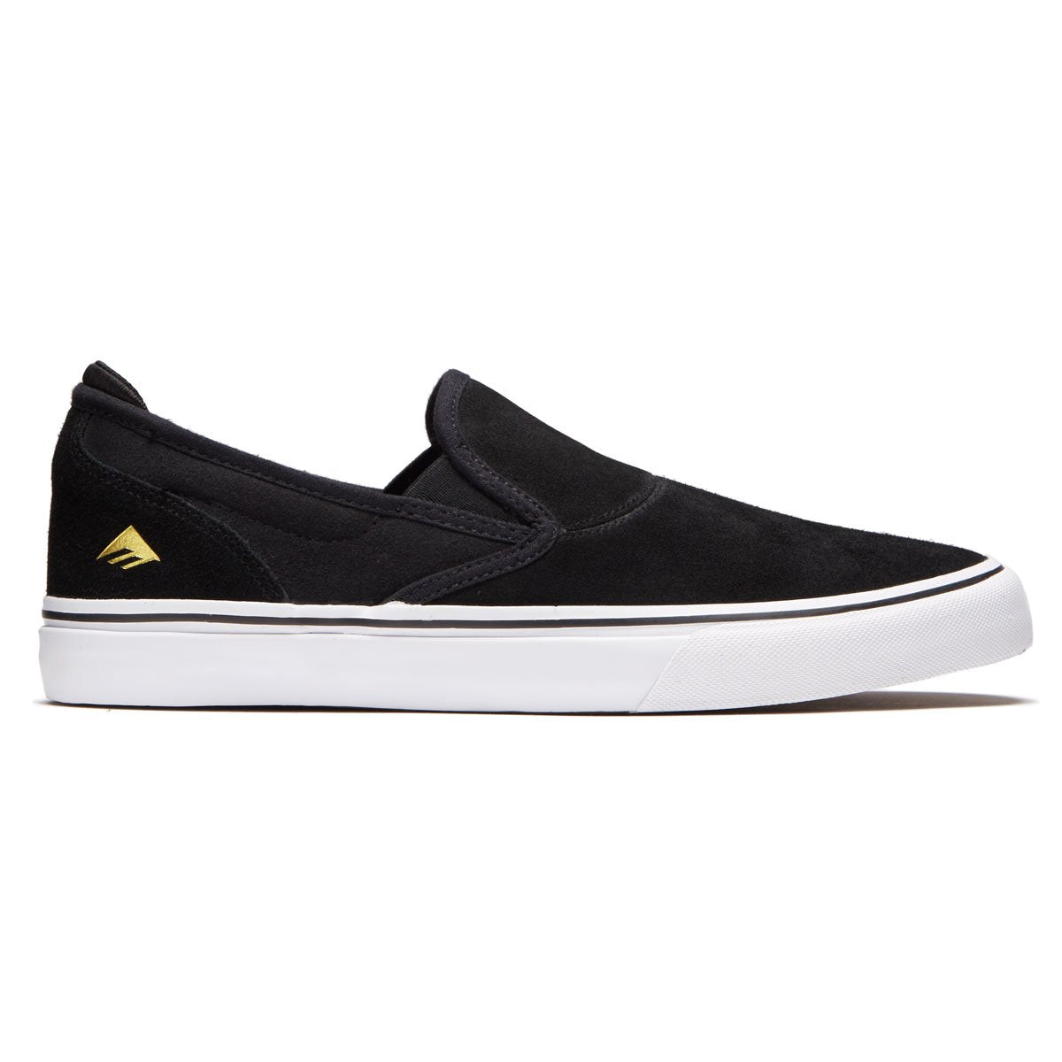 Emerica Wino G6 Slip-On Shoes - Black/White/Gold image 1