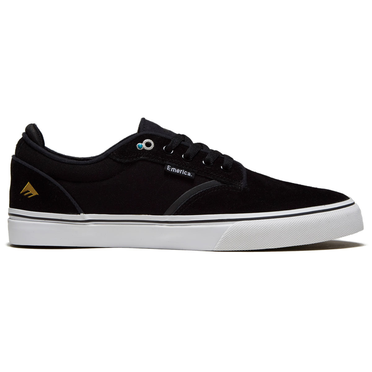 Emerica Dickson Shoes - Black/White/Gold image 1