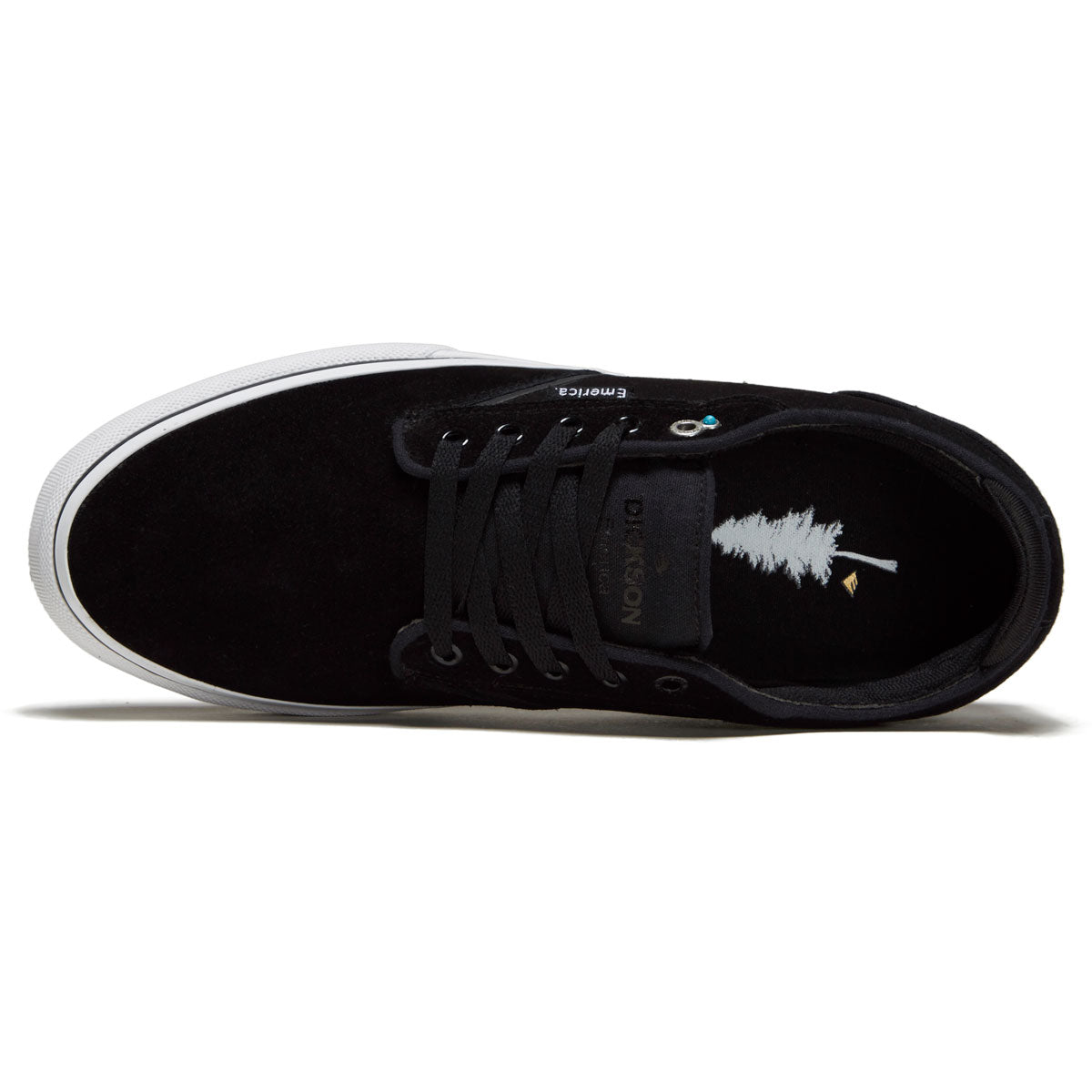 Emerica Dickson Shoes - Black/White/Gold image 3