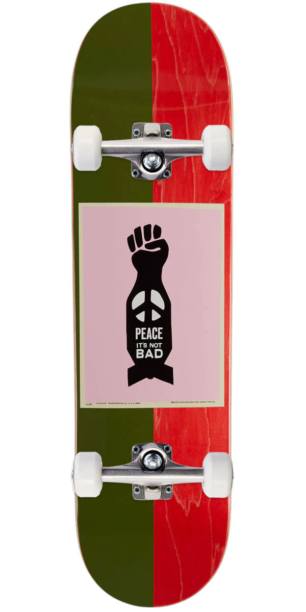 Chocolate Peace Not Bad One Off Skateboard Complete - Trahan - 8.25