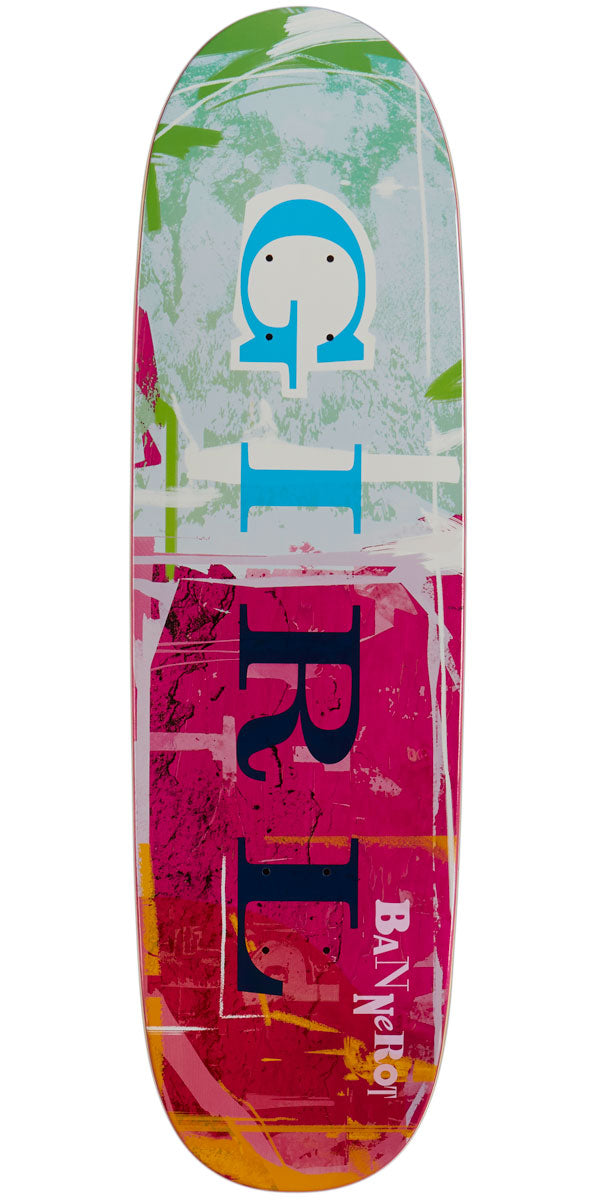 Girl Letterpress Skateboard Deck - Bannerot - 9.00