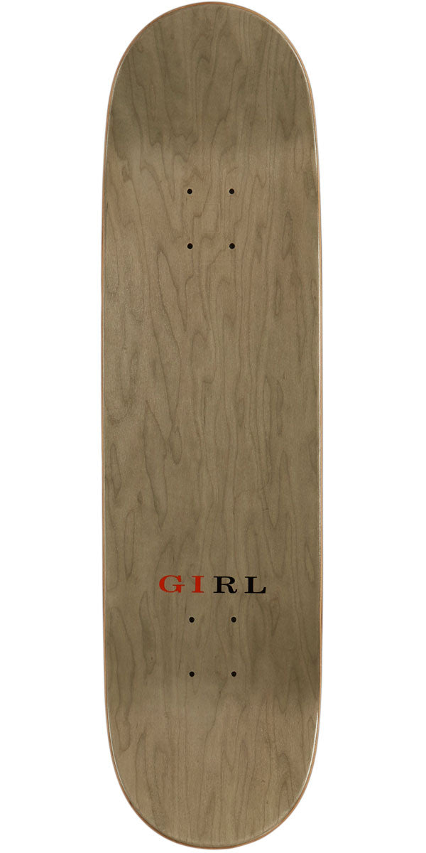 Girl Letterpress Skateboard Deck - Gass - 8.50