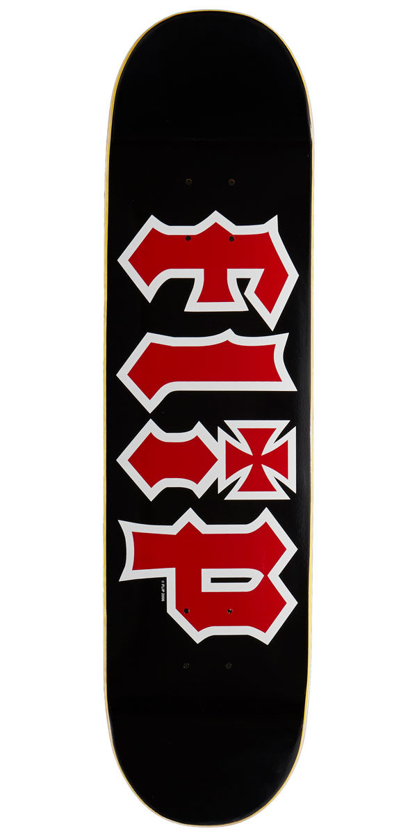 Flip Team HKD Skateboard Deck - Black - 8.00