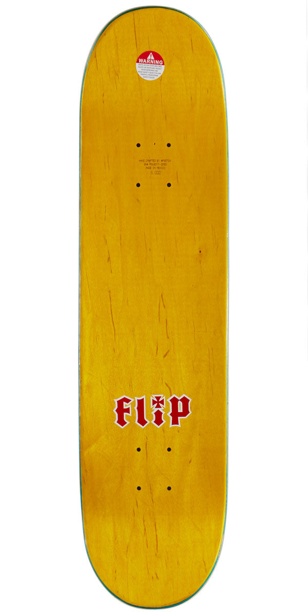 Flip Team HKD Skateboard Deck - Black - 8.00