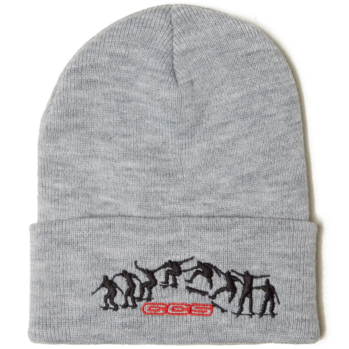 CCS Kickflip Logo Beanie - Grey/Black/Red image 1