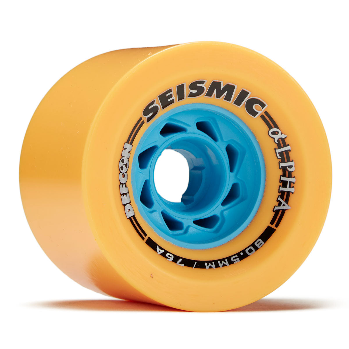 Seismic Alpha 76a Longboard Wheels - Mango - 80.5mm image 1