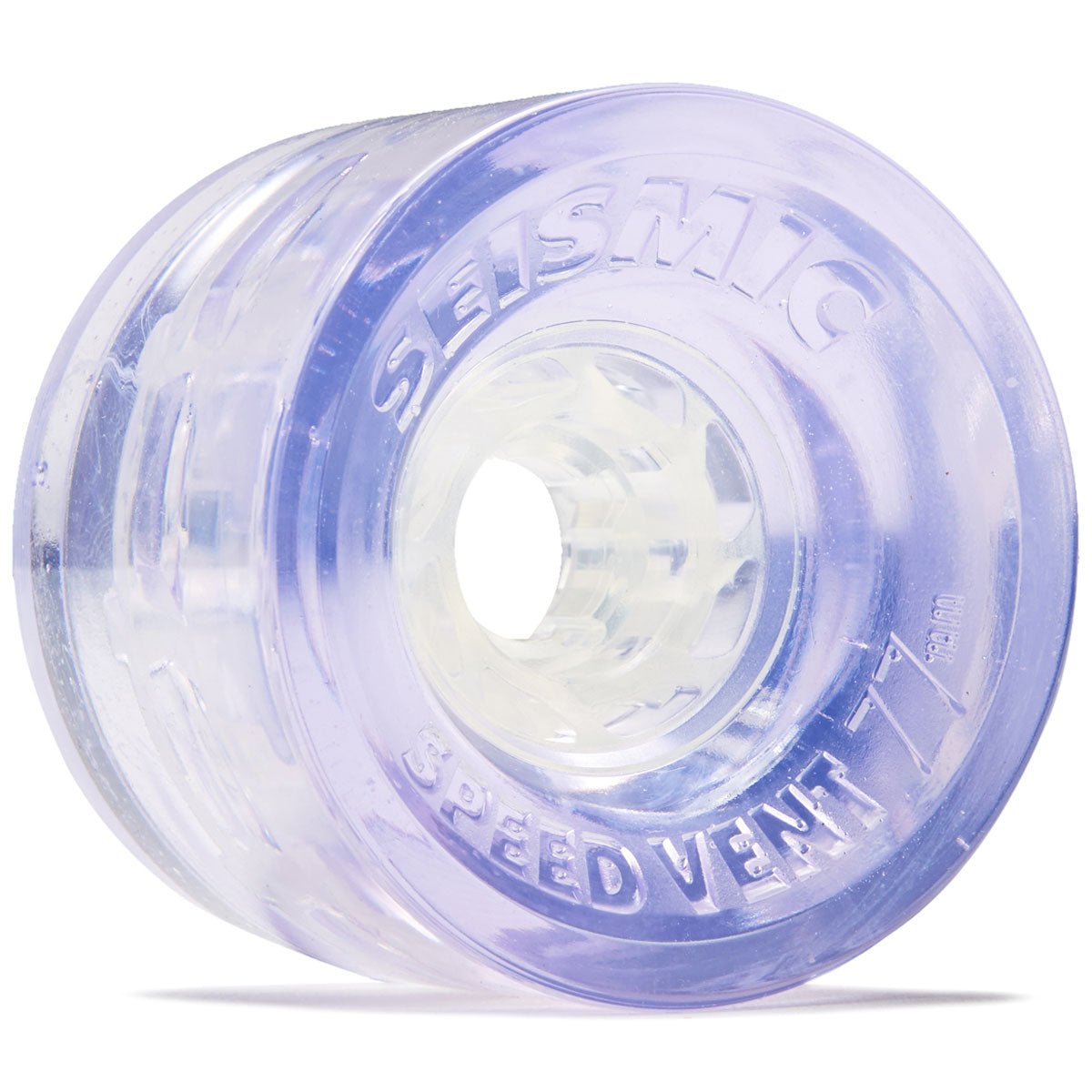 Seismic Speed Vent 79a Longboard Wheels - Clear Purple - 77mm image 1