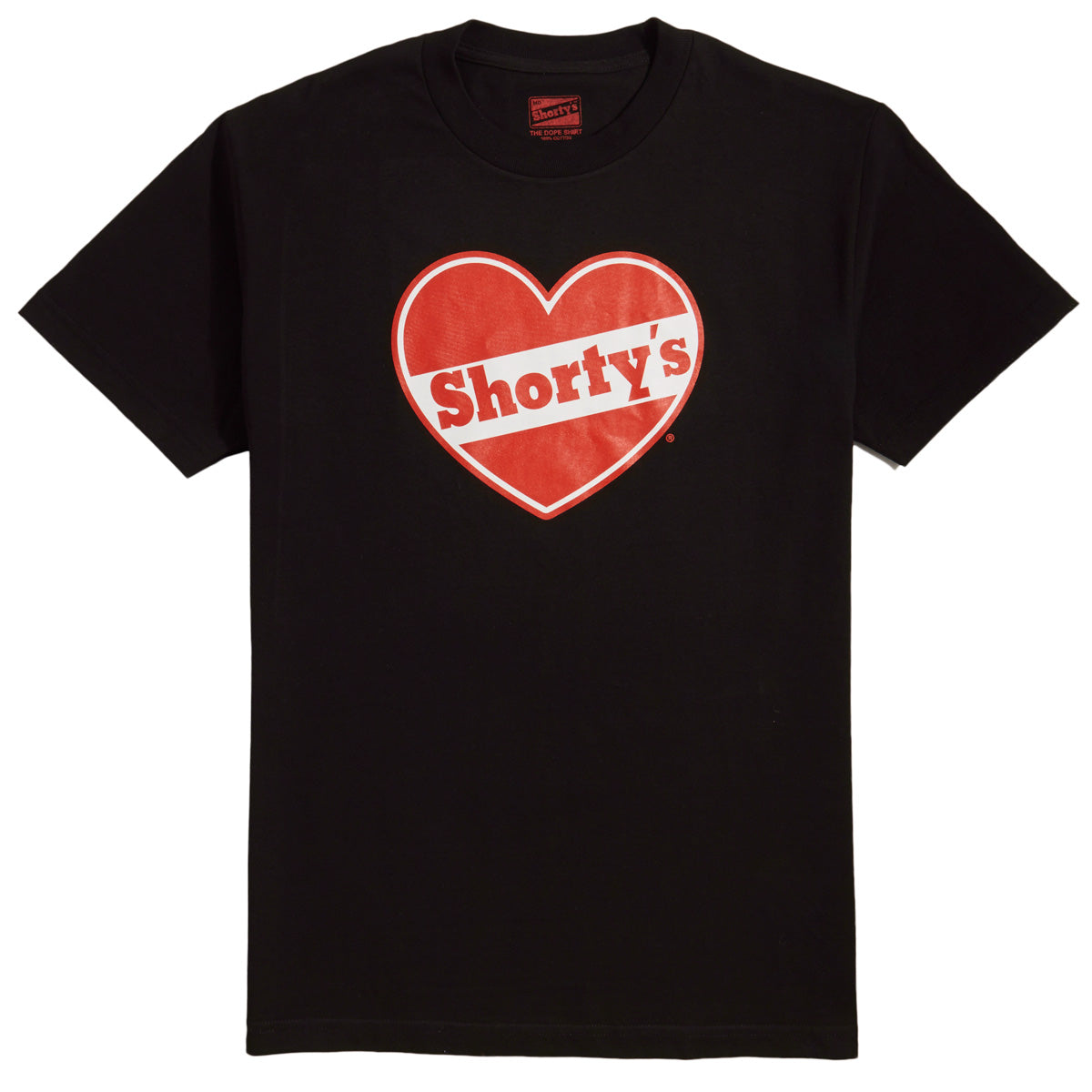 Shortys Heart Logo T-Shirt - Black image 1