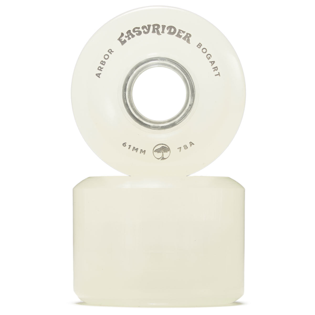 Arbor Bogart V2 78a Longboard Wheels - Ghost White - 61mm image 2