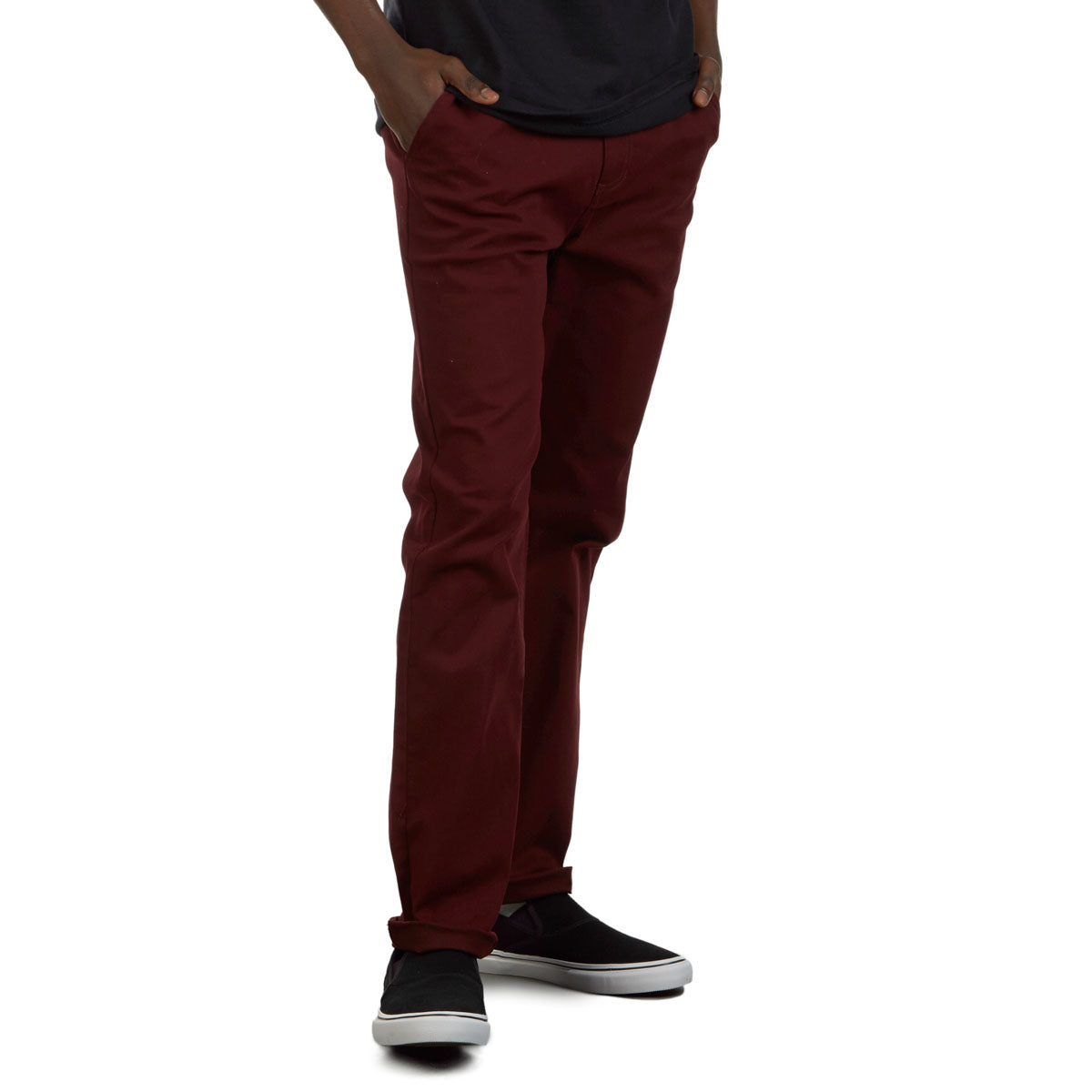 CCS Standard Plus Slim Chino Pants - Burgundy image 4