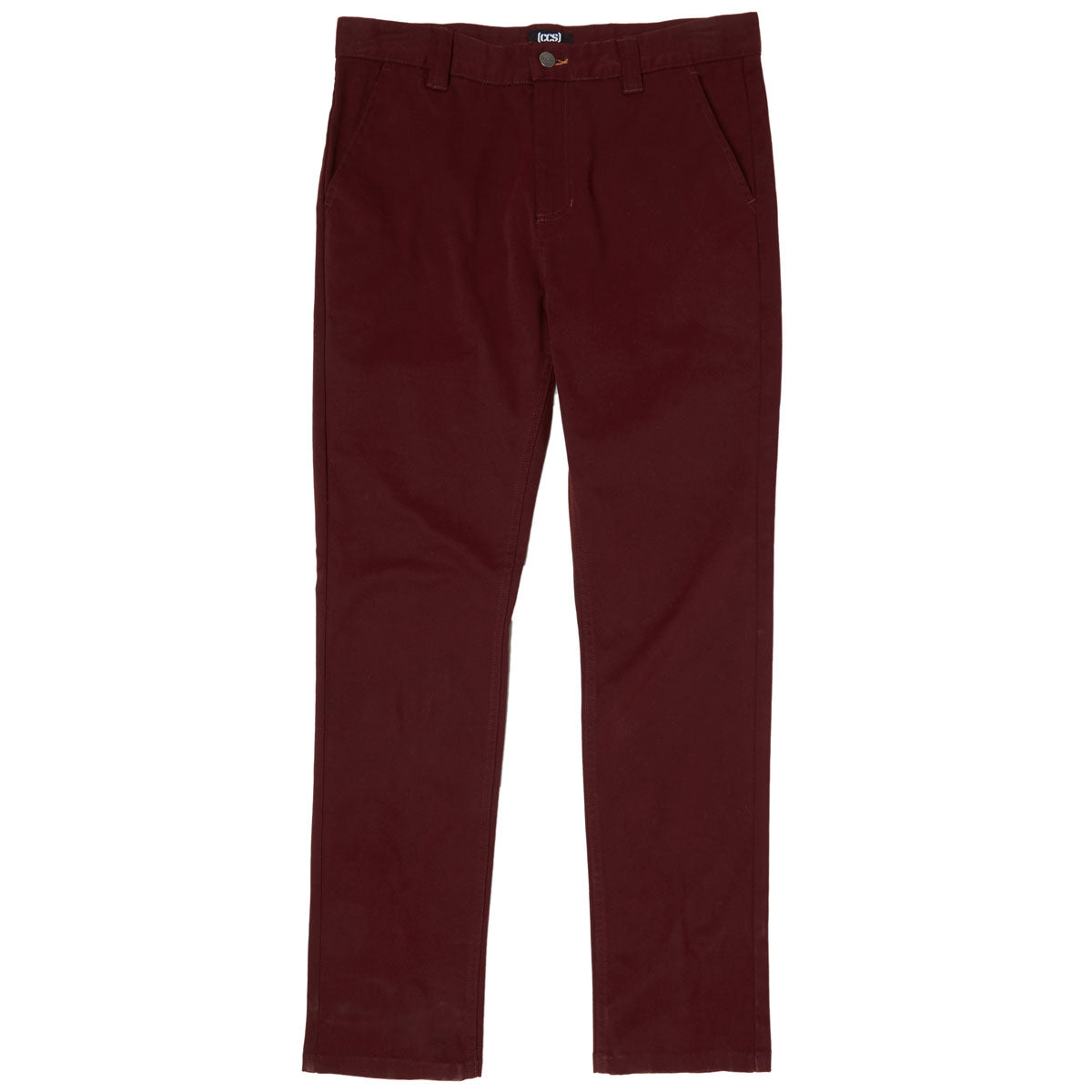 CCS Standard Plus Slim Chino Pants - Burgundy image 5