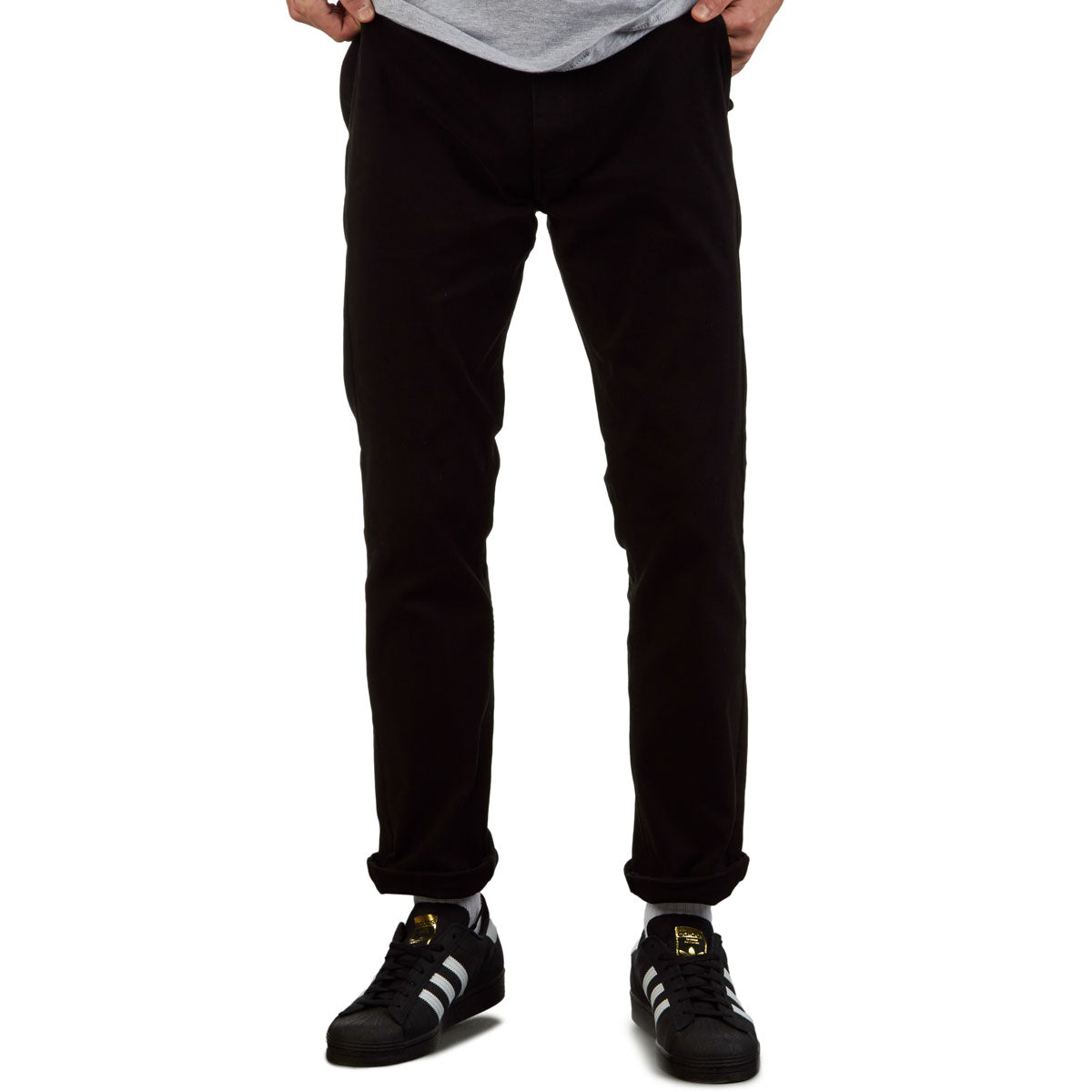 CCS Straight Stretch Chino Pants - Black image 4
