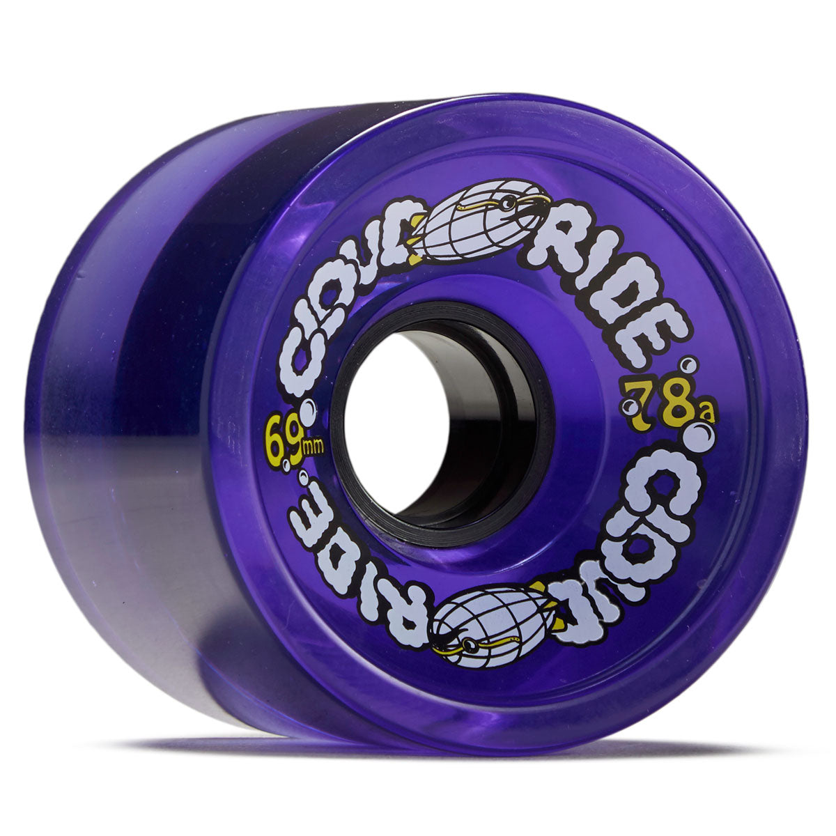 Cloud Ride Cruiser 78a Longboard Wheels - Clear Purple - 69mm image 1