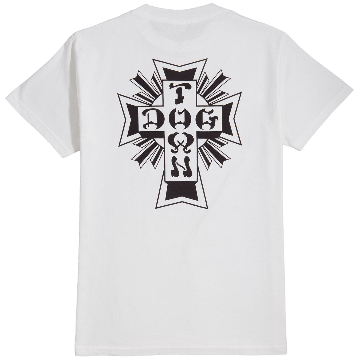 Dogtown Cross Logo T-Shirt - White/Black image 1