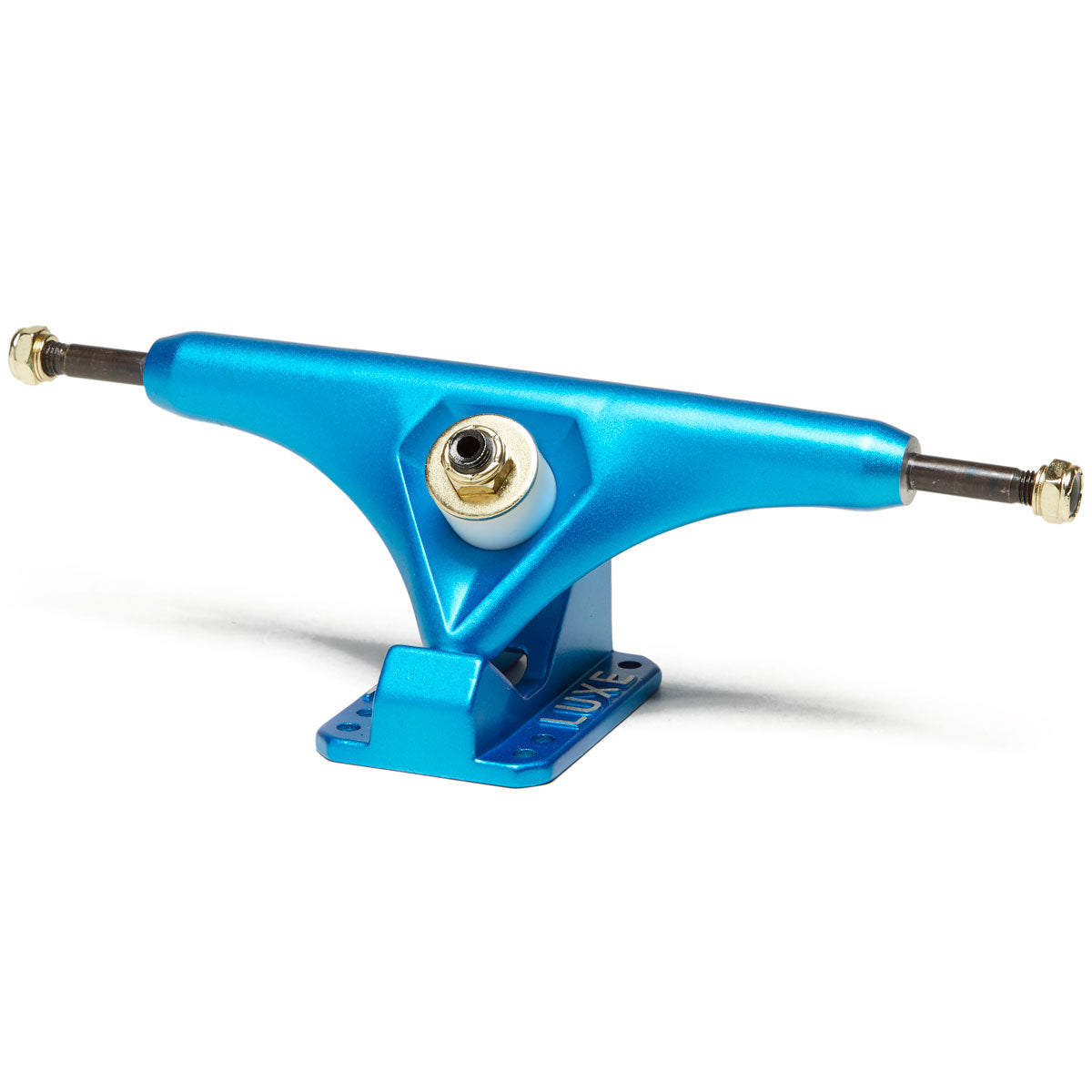 Luxe Lite 180mm Hollow Kingpin Longboard Trucks - Satin Blue image 1