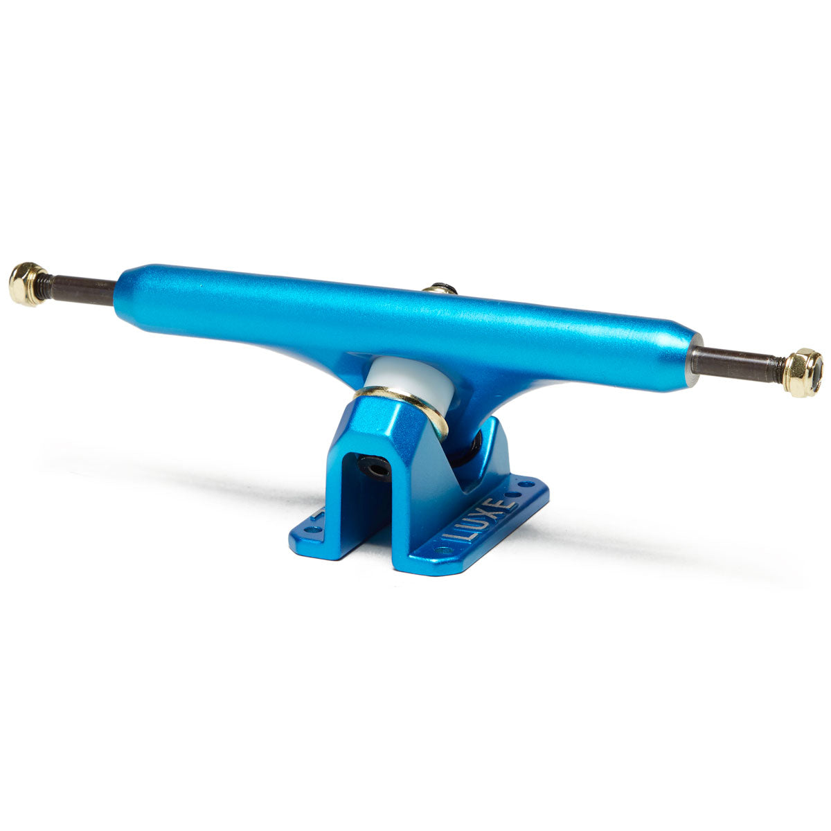 Luxe Lite 180mm Hollow Kingpin Longboard Trucks - Satin Blue image 2