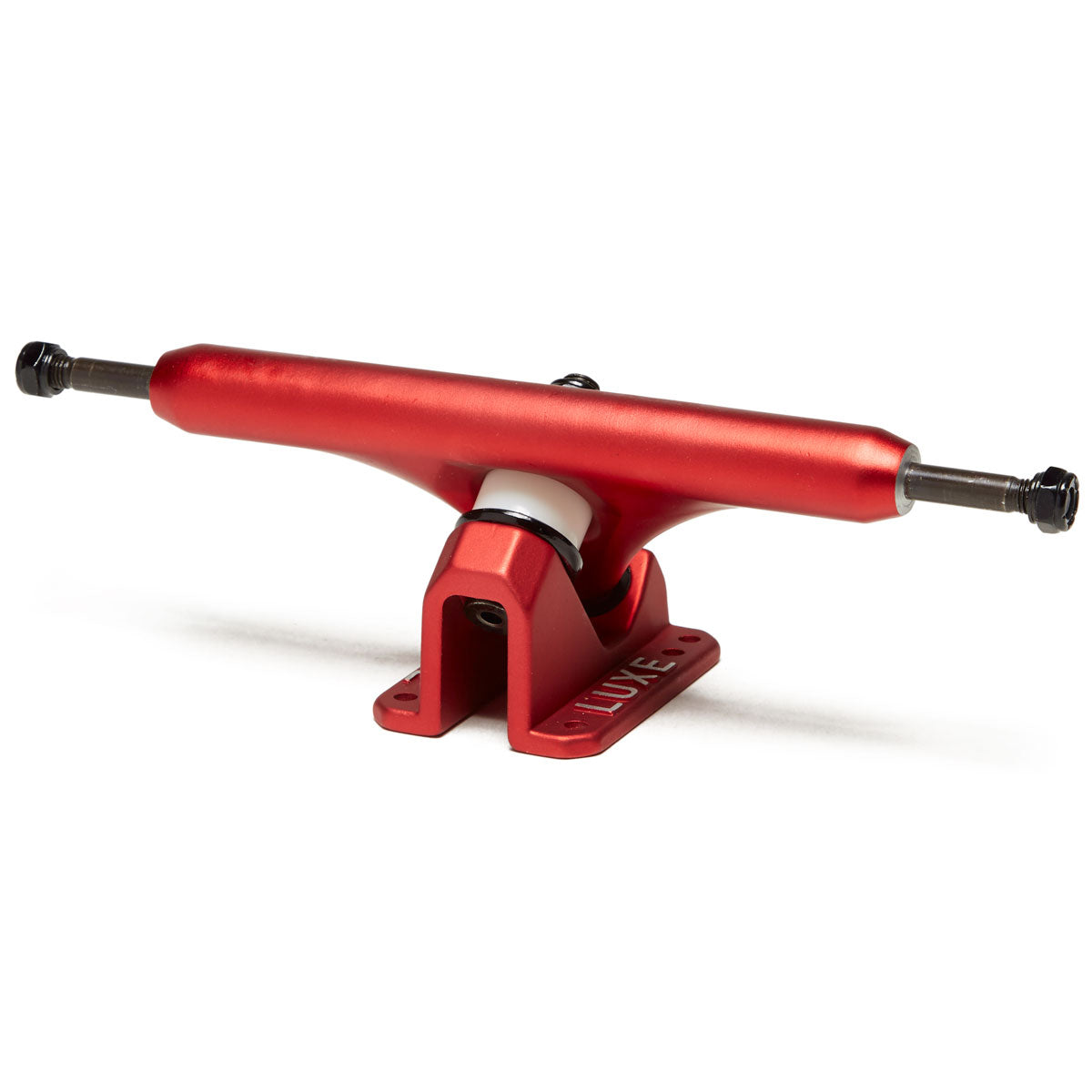 Luxe Lite 180mm Hollow Kingpin Longboard Trucks - Satin Red image 2