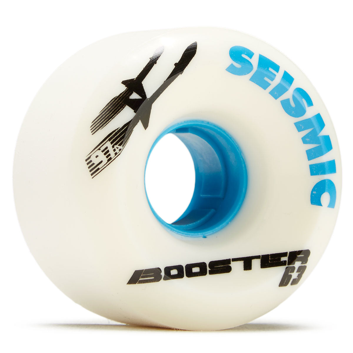 Seismic Booster 97a Longboard Wheels - White - 63mm image 1