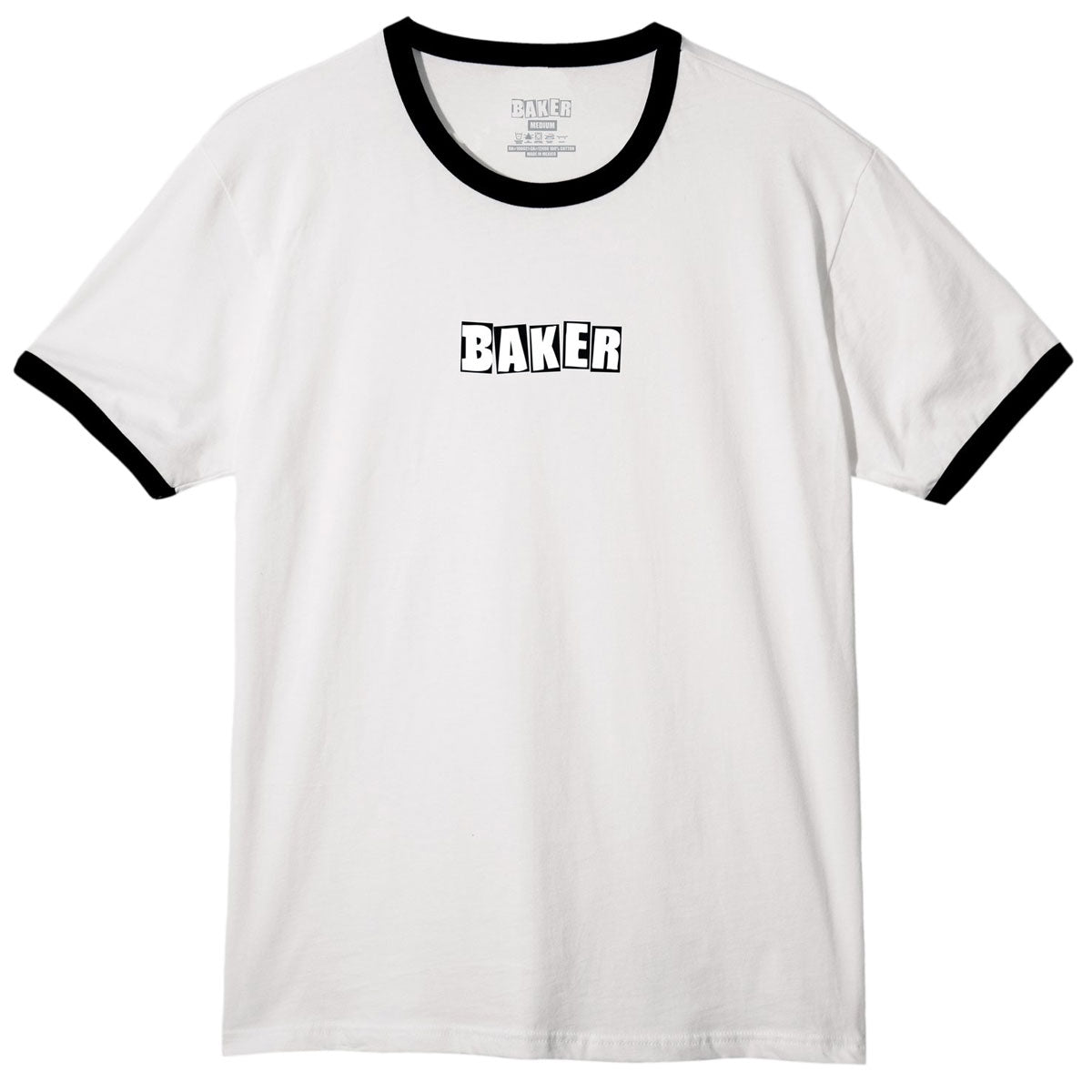 Baker Brand Logo T-Shirt - White/Black image 1