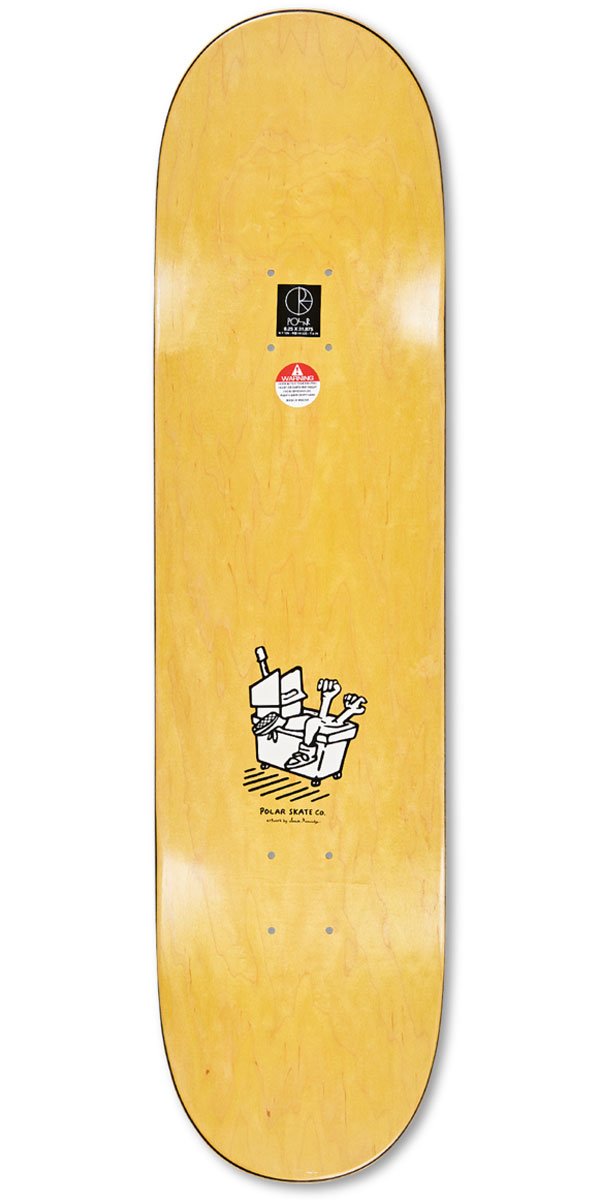 Polar Dane Brady Mopping Skateboard Complete - White - 8.25