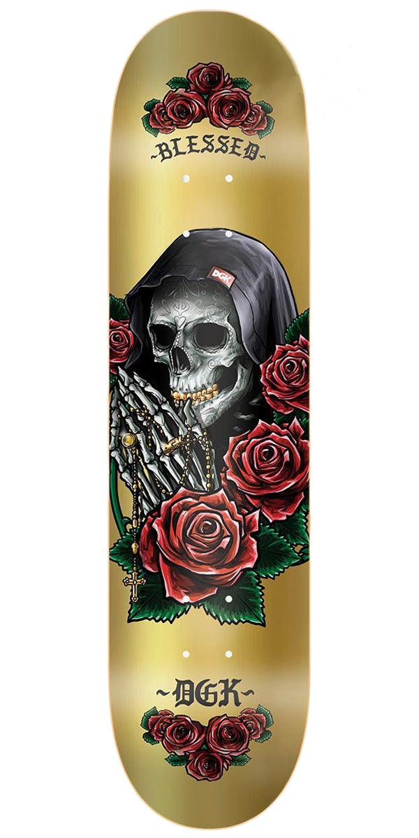 DGK Pray Skateboard Deck - Gold Foil - 8.06