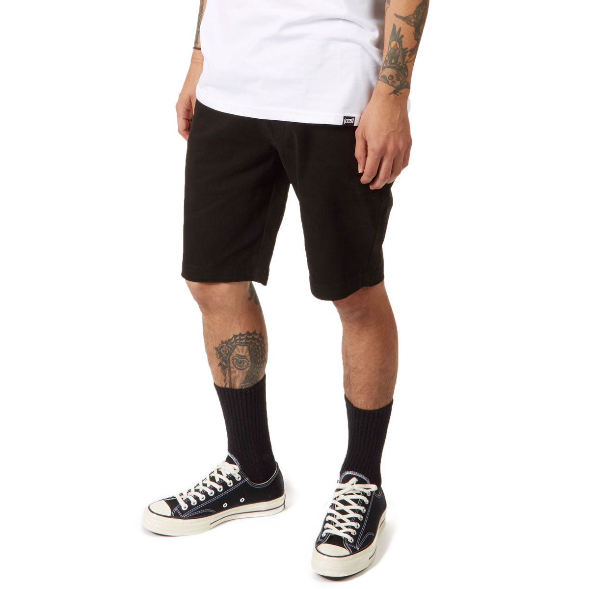 CCS Stretch Chino Shorts - Black image 3