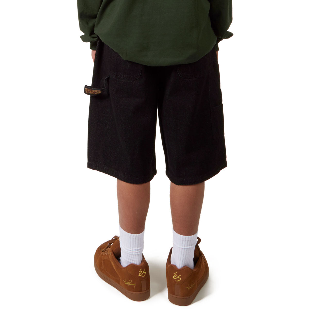 CCS Hammer Loop Jean Shorts - Black image 4