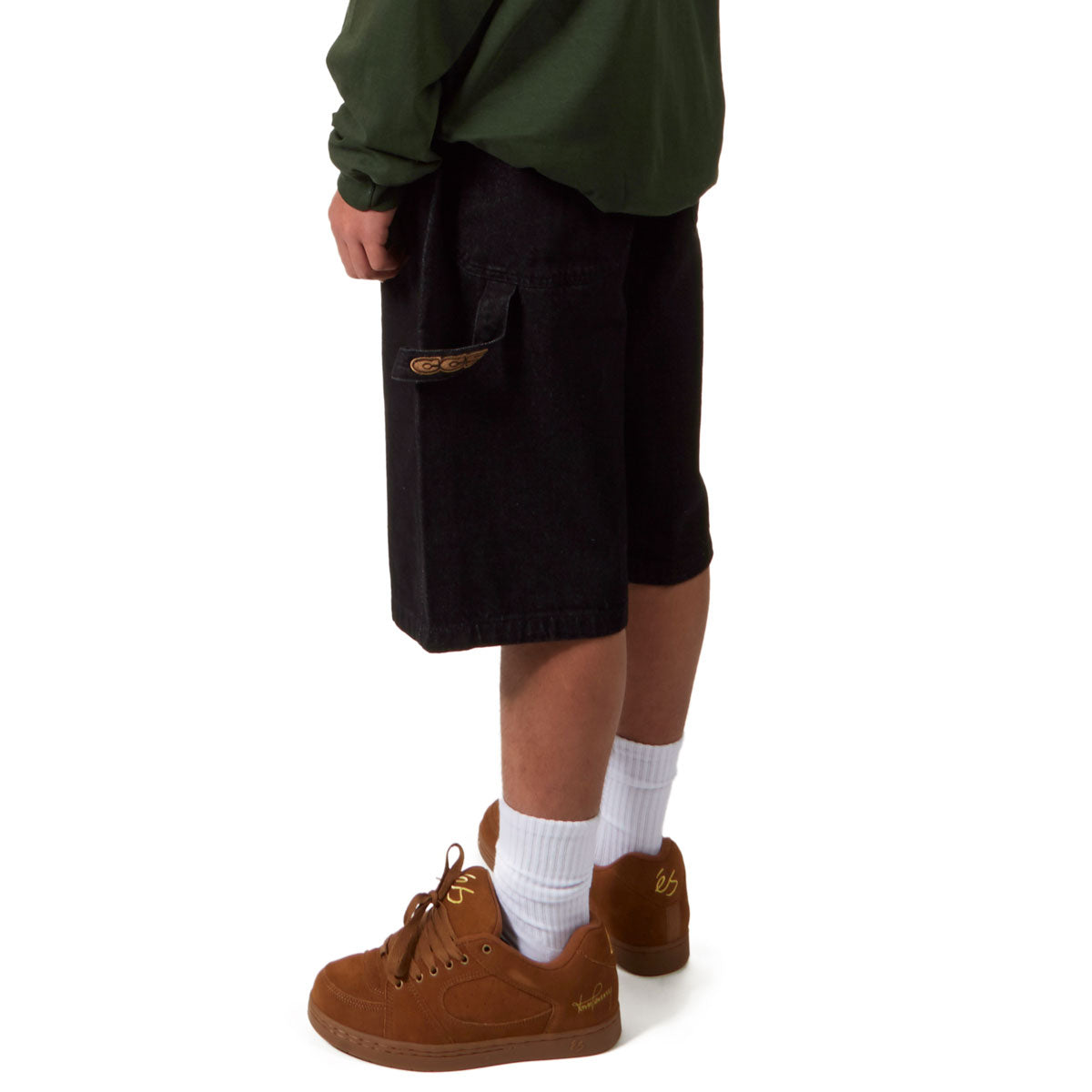 CCS Hammer Loop Jean Shorts - Black image 3