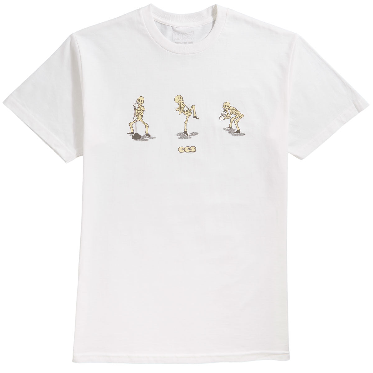 CCS Vine Skeleton T-Shirt - White/Bone/Noir image 1