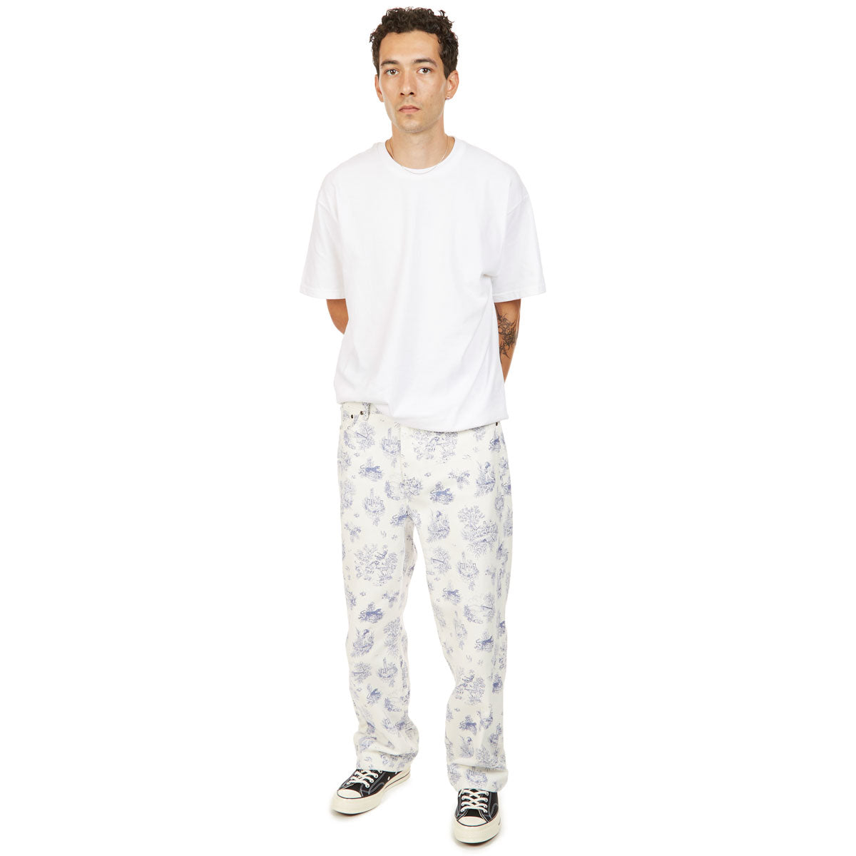 CCS Original Relaxed Toile Denim Jeans - Blanc image 3