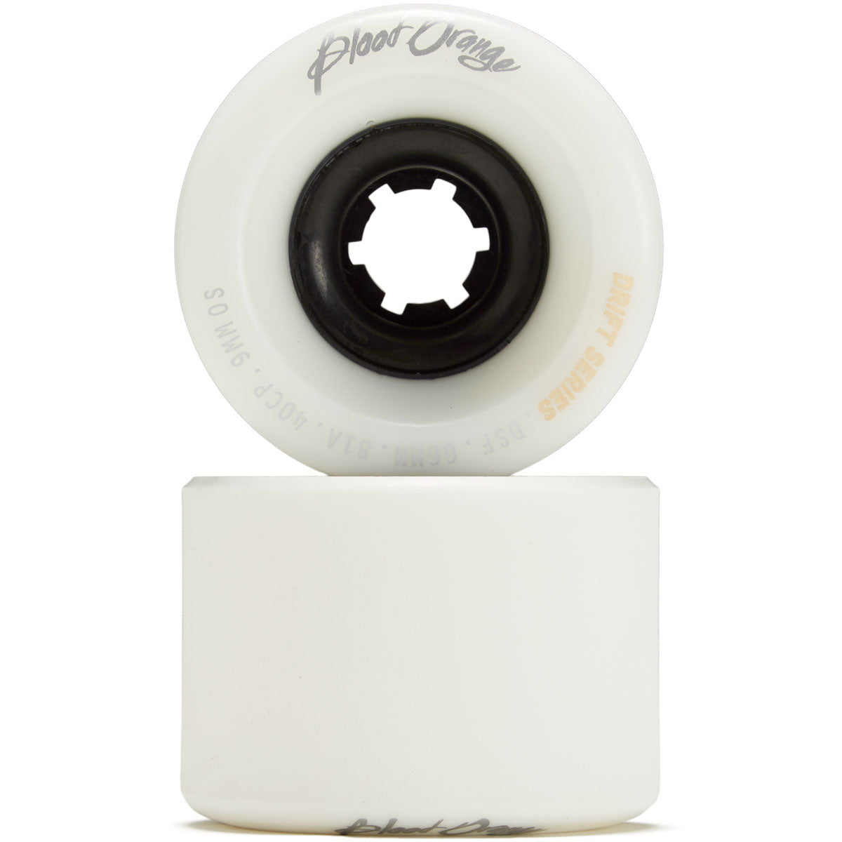 Blood Orange Drift 81a Longboard Wheels - White - 66mm image 2