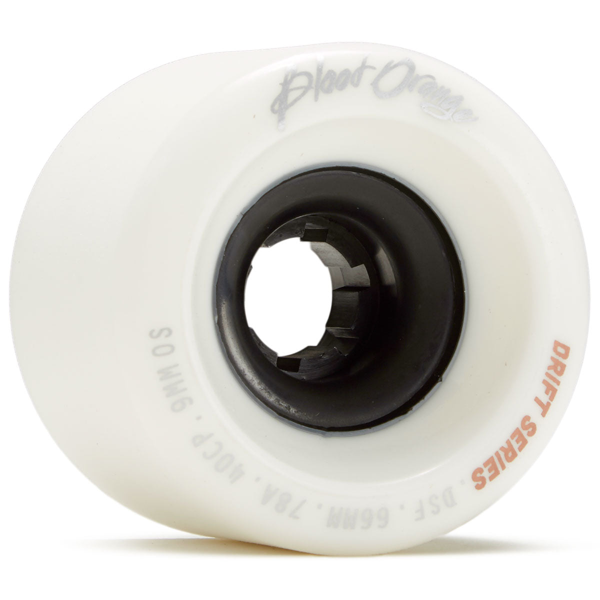 Blood Orange Drift 78a Longboard Wheels - White - 66mm image 1