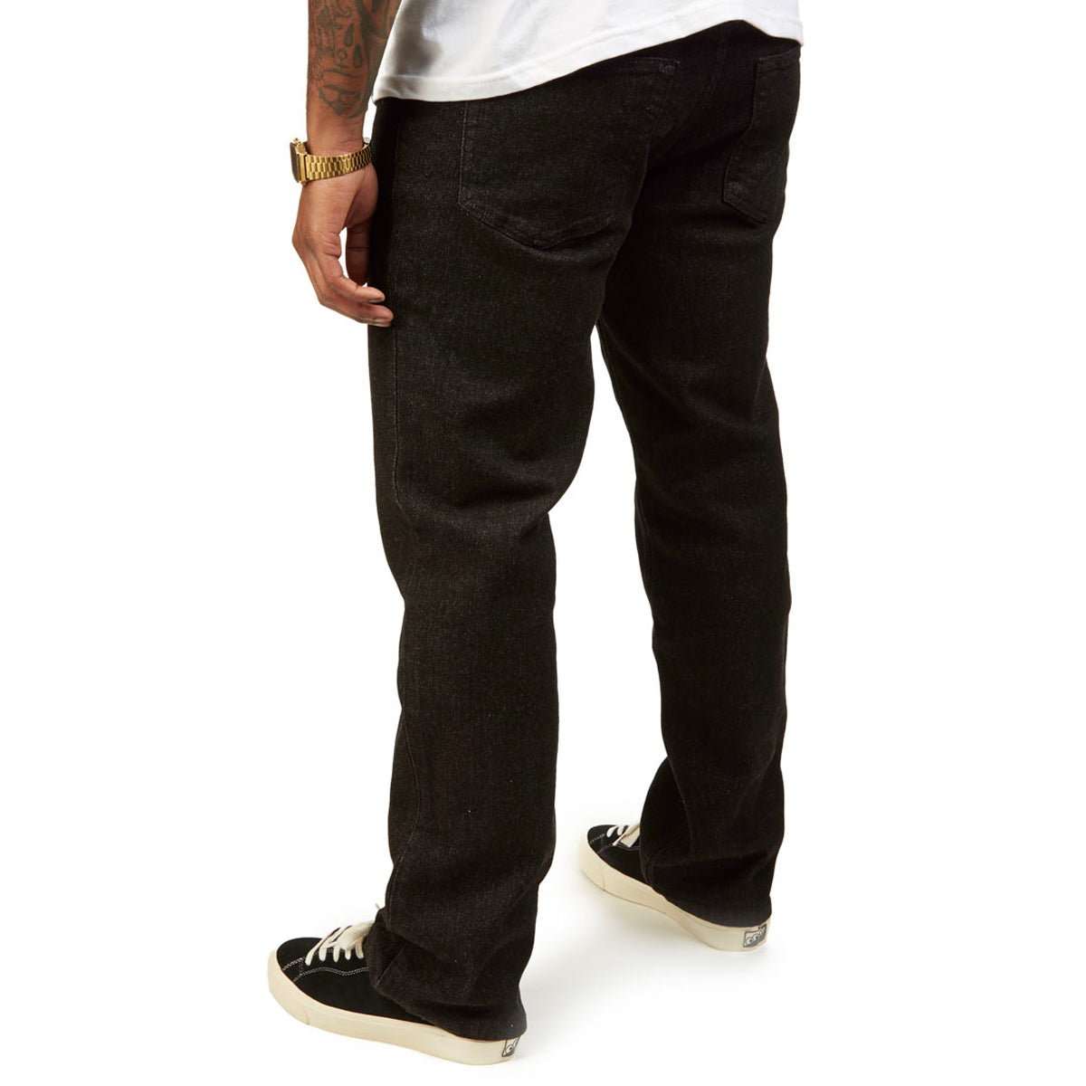 CCS 12oz Stretch Straight Denim Jeans - 12oz Black image 3