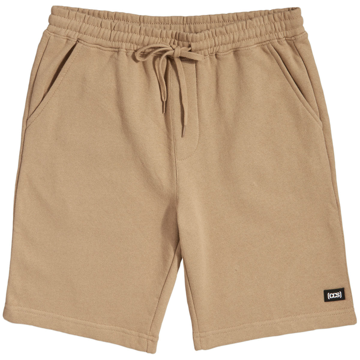 CCS Logo Rubber Patch Sweat Shorts - Khaki image 1