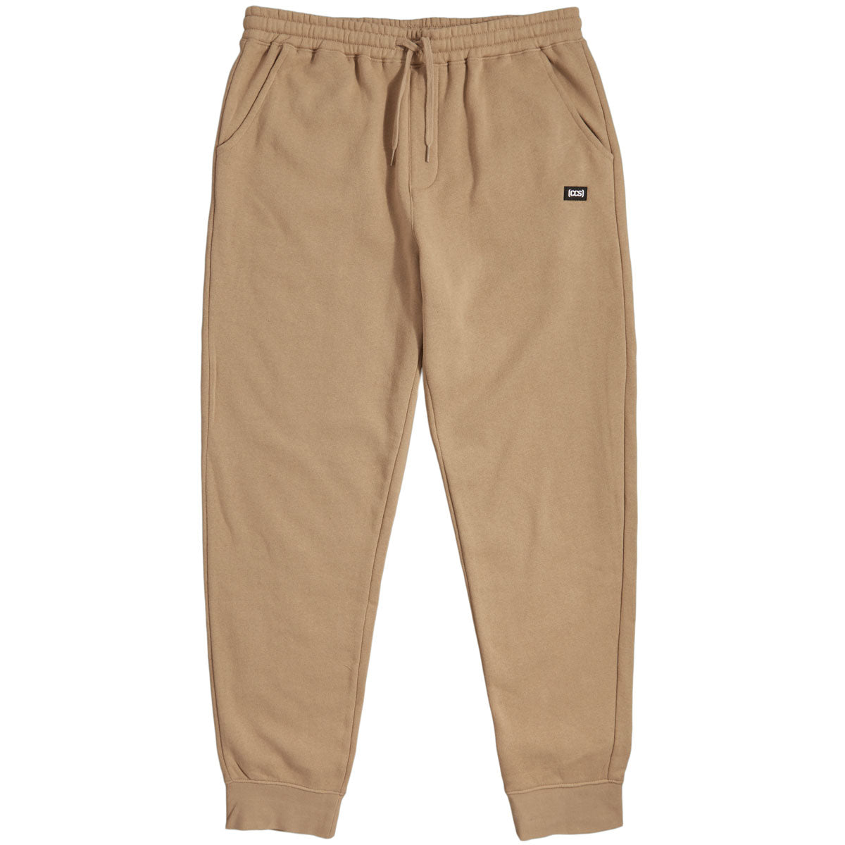 CCS Logo Rubber Patch Sweat Pants - Khaki image 1