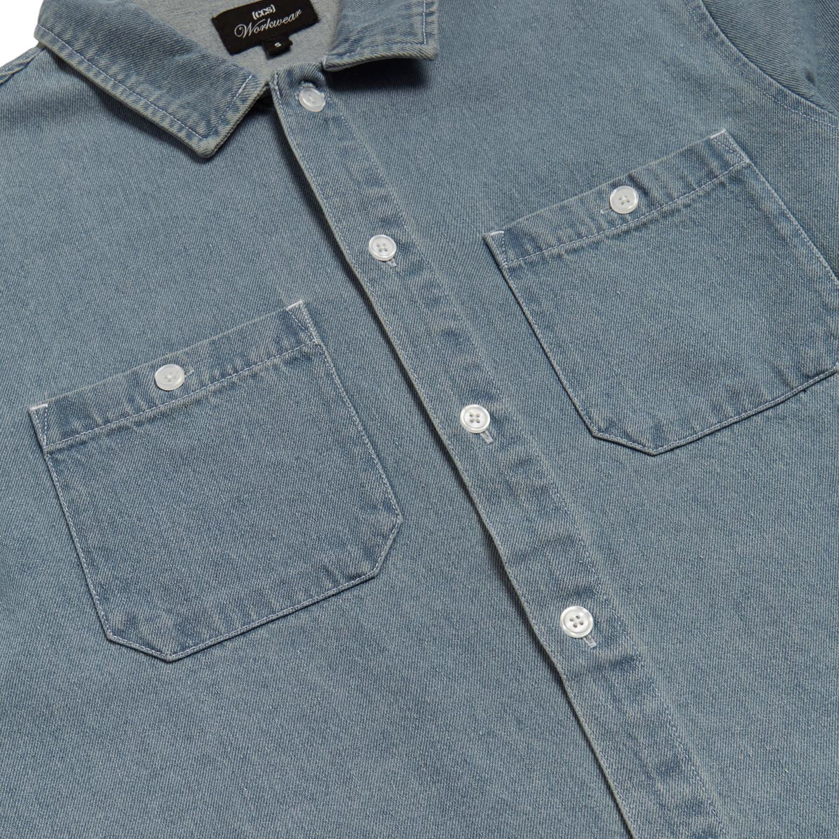 CCS Heavy Denim Work Shirt - Light Blue image 4