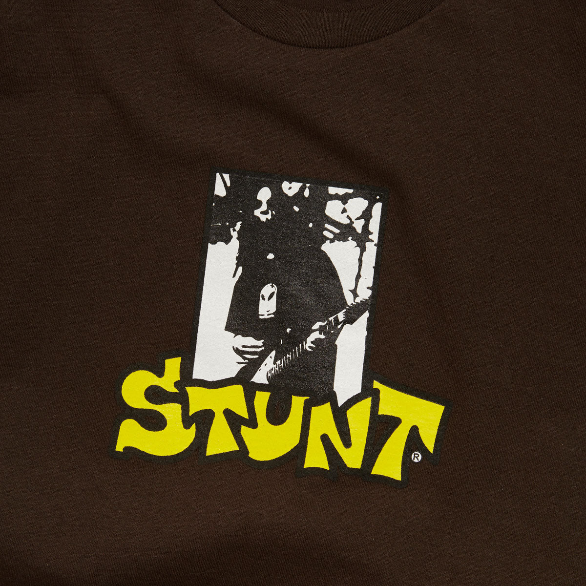 Stunt Guitar Hero T-Shirt - Brown image 2