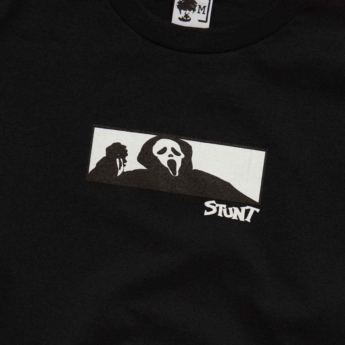 Stunt Small Ghostface Long Sleeve T-Shirt - Black image 2