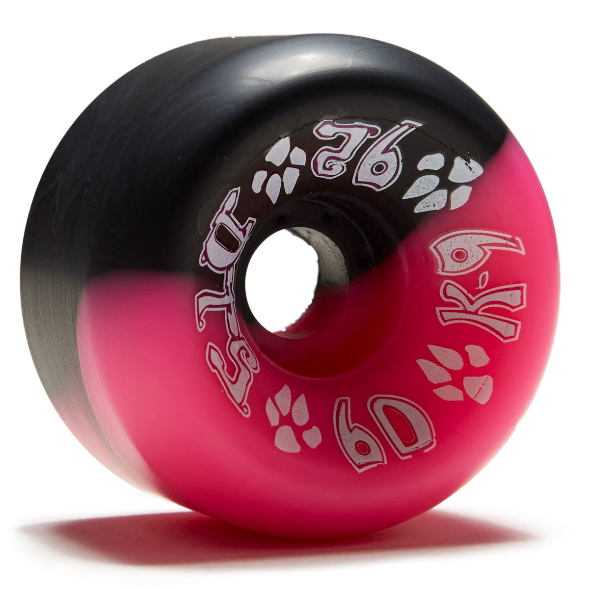 Dogtown K-9 92a Skateboard Wheels - Black/Pink - 60mm image 1