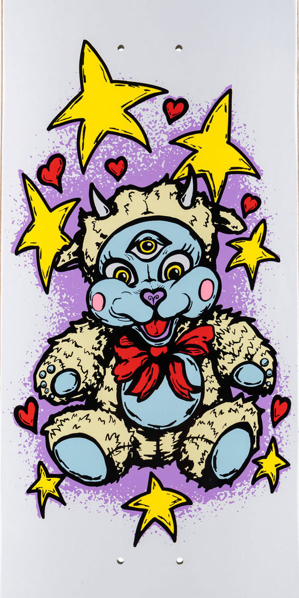 Welcome Lamby On A Evil Twin Skateboard Deck - White/Prism Foil - 8.50