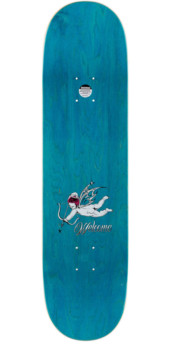 Welcome Cherubs Evan Mock Pro Model On A Island Skateboard Deck - White/Prism Foil - 8.38