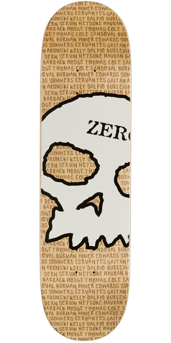 Zero Team Skull Skateboard Deck - 8.50