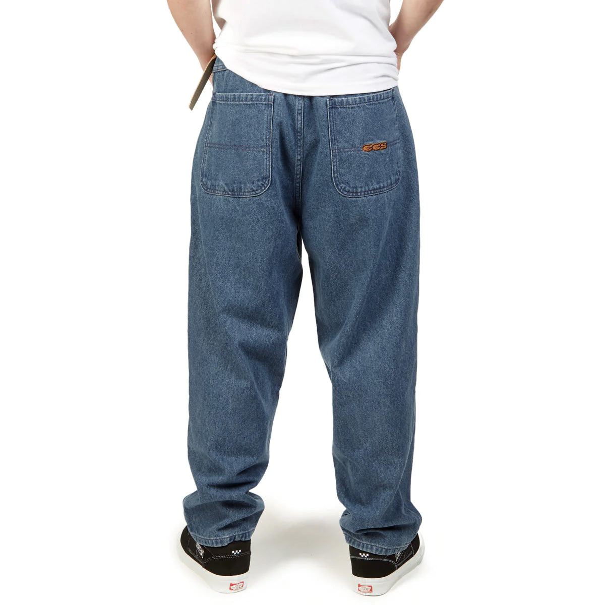 CCS Baggy Taper Denim Jeans - Medium Wash image 4