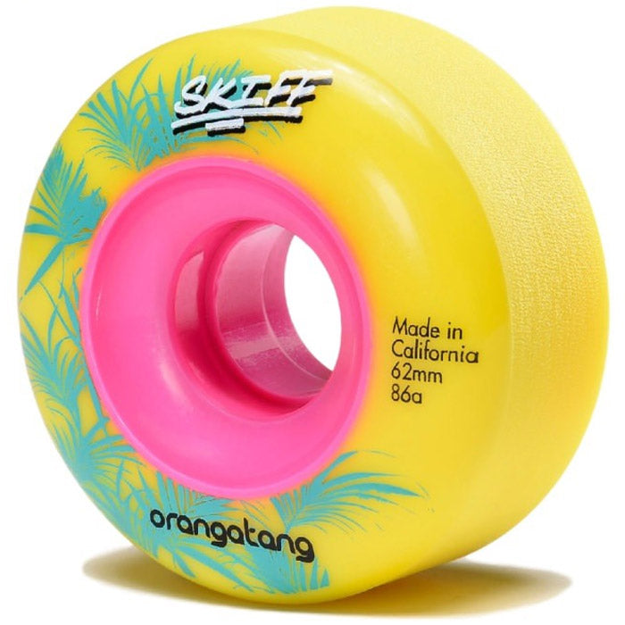 Orangatang Skiff Slasher 86a Longboard Wheels - Yellow - 62mm image 1