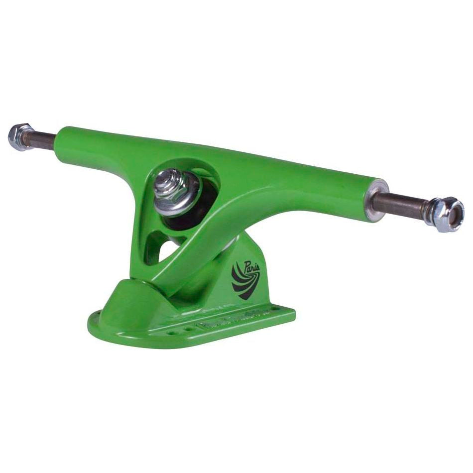 Paris V2 180mm 50 Degree Longboard Trucks - Green/Green image 1